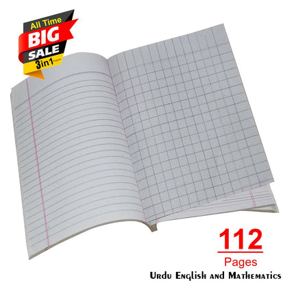 Mix Register 3 in 1 English Urdu Math