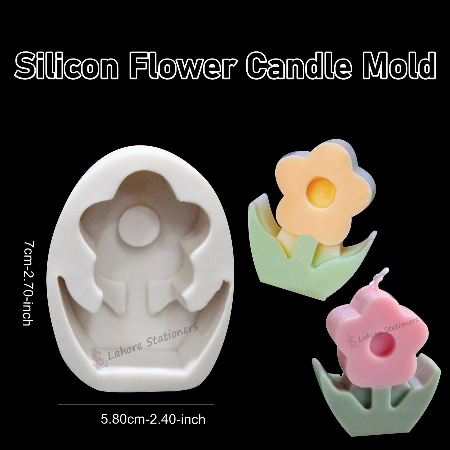 3D Flower Silicone Mold for Candle Making