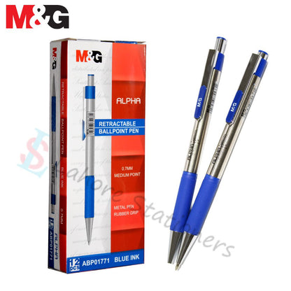 M&G Alpha Metal Ballpoint Pen 0.7m Pack of 12 Pcs