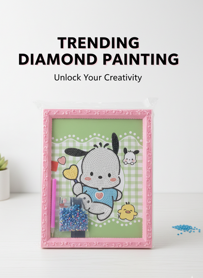 Diamond Painting Kit, Diamond Dot Painting , Gem Art, 5D DIY. (5X4”)