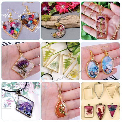 Bezel Pendant  for Resin Jewelry Metal Frame