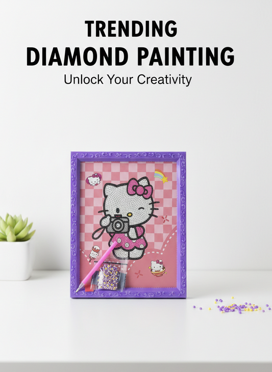 Diamond Painting Kit, Diamond Dot Painting , Gem Art, 5D DIY. (5X4”)