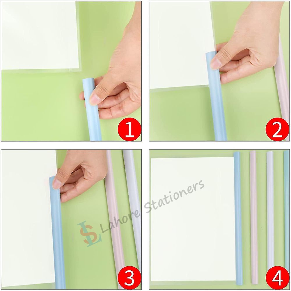 Documents Slider Bar Files Holder Transparent Plastic High Quality 10 Pcs A4 Size