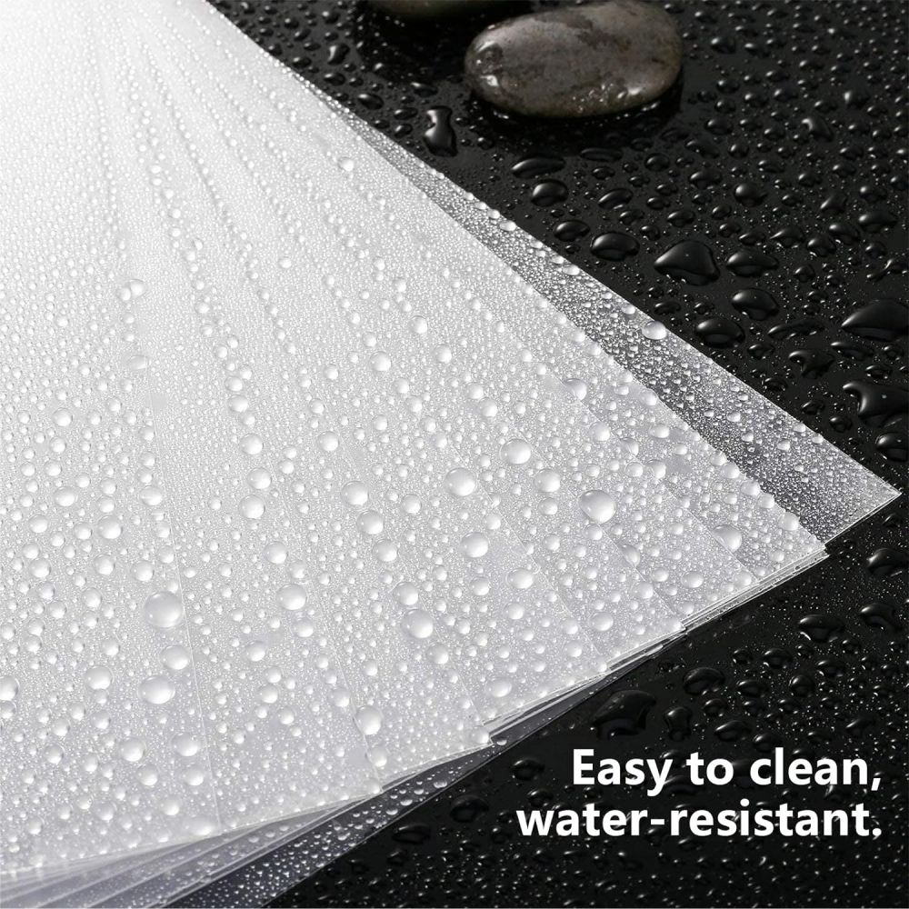 Transparent Plastic Documents Slider Bar Files Holder Clear 10 Pcs A4 Size