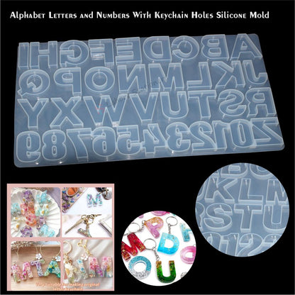 Alphabet Resin Silicone Mold