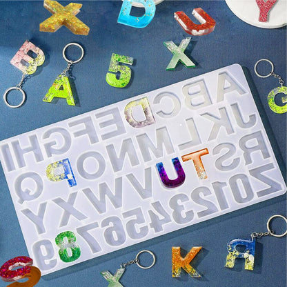 Alphabet Resin Silicone Mold
