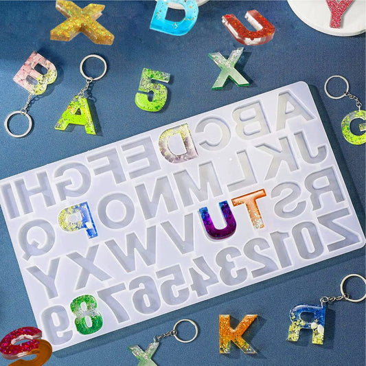 Alphabet Resin Silicone Mold