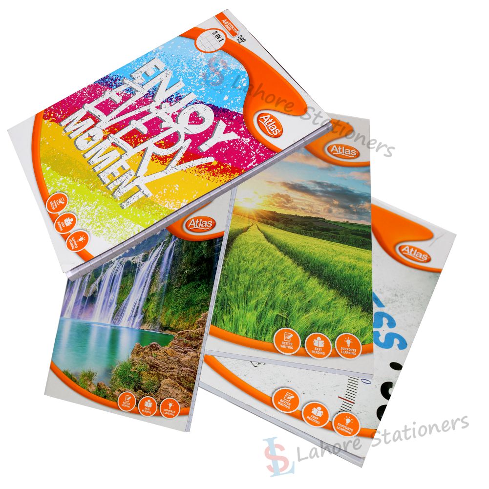 Atlas Register 3 in 1 Imported Paper 200 Pages