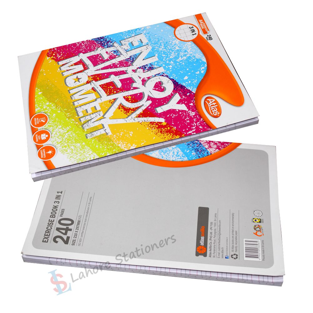 Atlas Register 3 in 1 Imported Paper 200 Pages