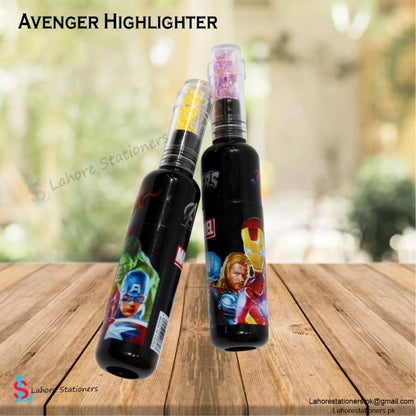 Avengers Highlighter Pens Bottle Shape Different 6 Coloured In Pack