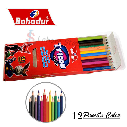 Bahadur Tricon Colour Pencils full size