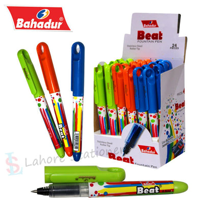 Bahadur Beat Roller Fountain Pen Pcs With Cartridge ink