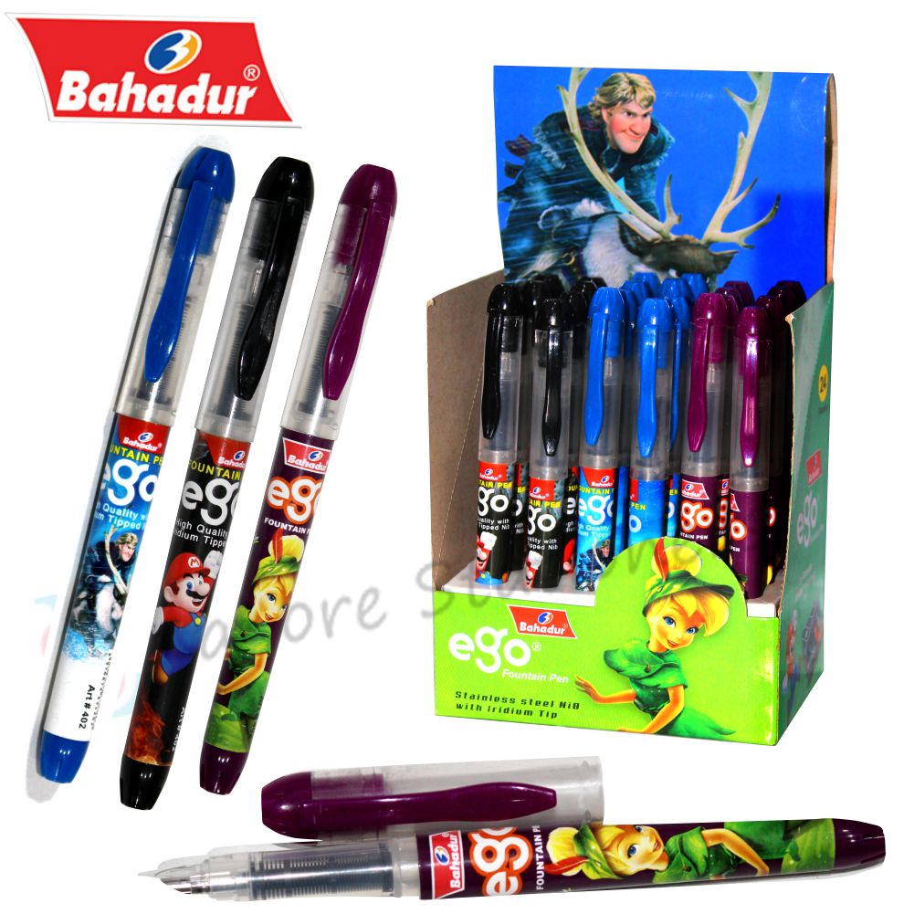 Bahadur Ego Fountain Pen 3 Piece Pen With Cartridge ink