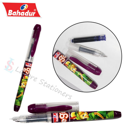 Bahadur Ego Fountain Pen 3 Piece Pen With Cartridge ink