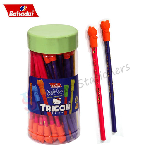 Bahadur Tricon Lead Pencil Jar of 48Pcs