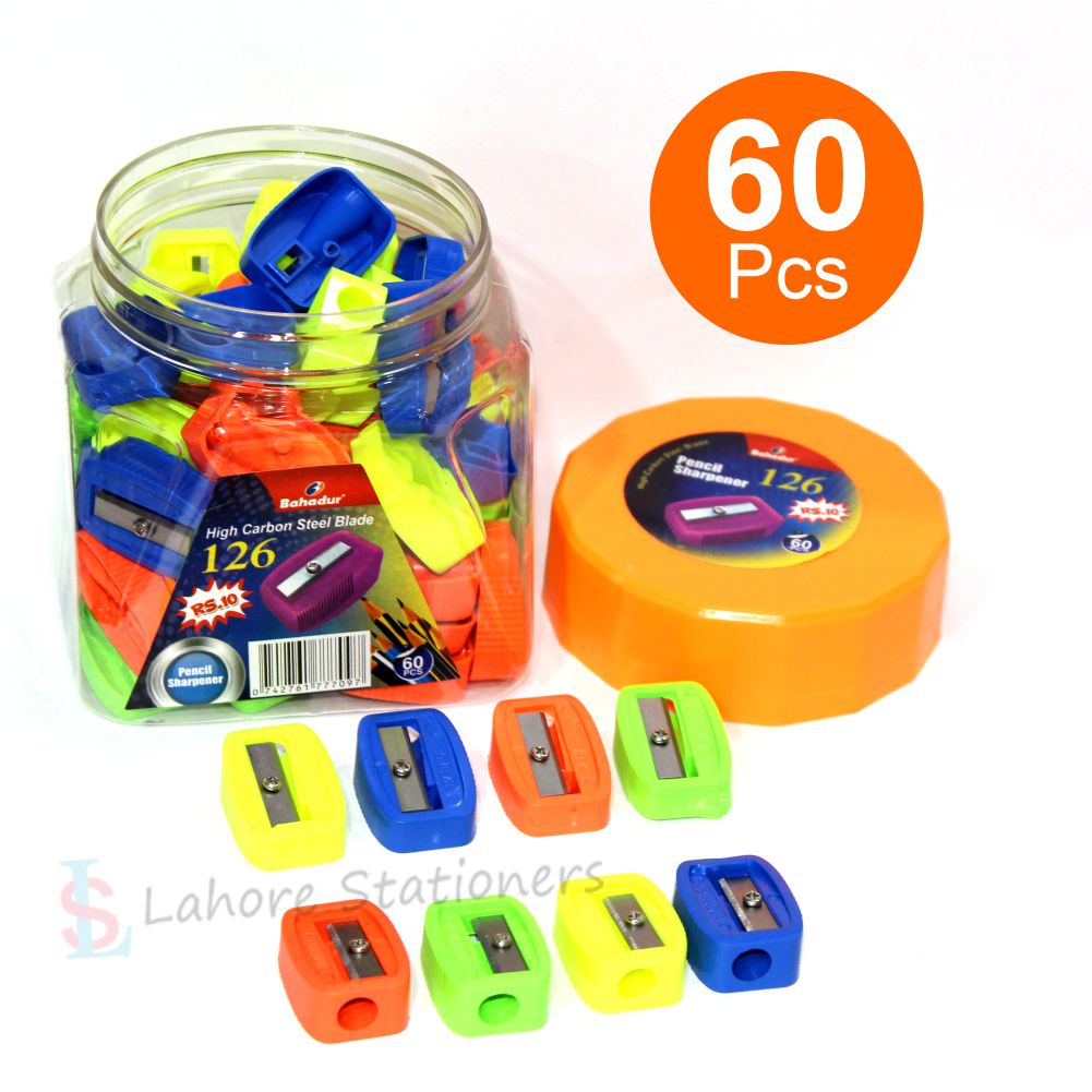 Bahadur 126 Sharpener 60 Pcs Jar