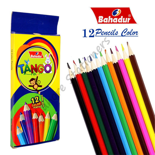 Bahadur Tango 12 Colour Pencils full size