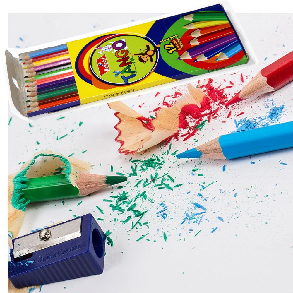 Bahadur Tango 12 Colour Pencils full size