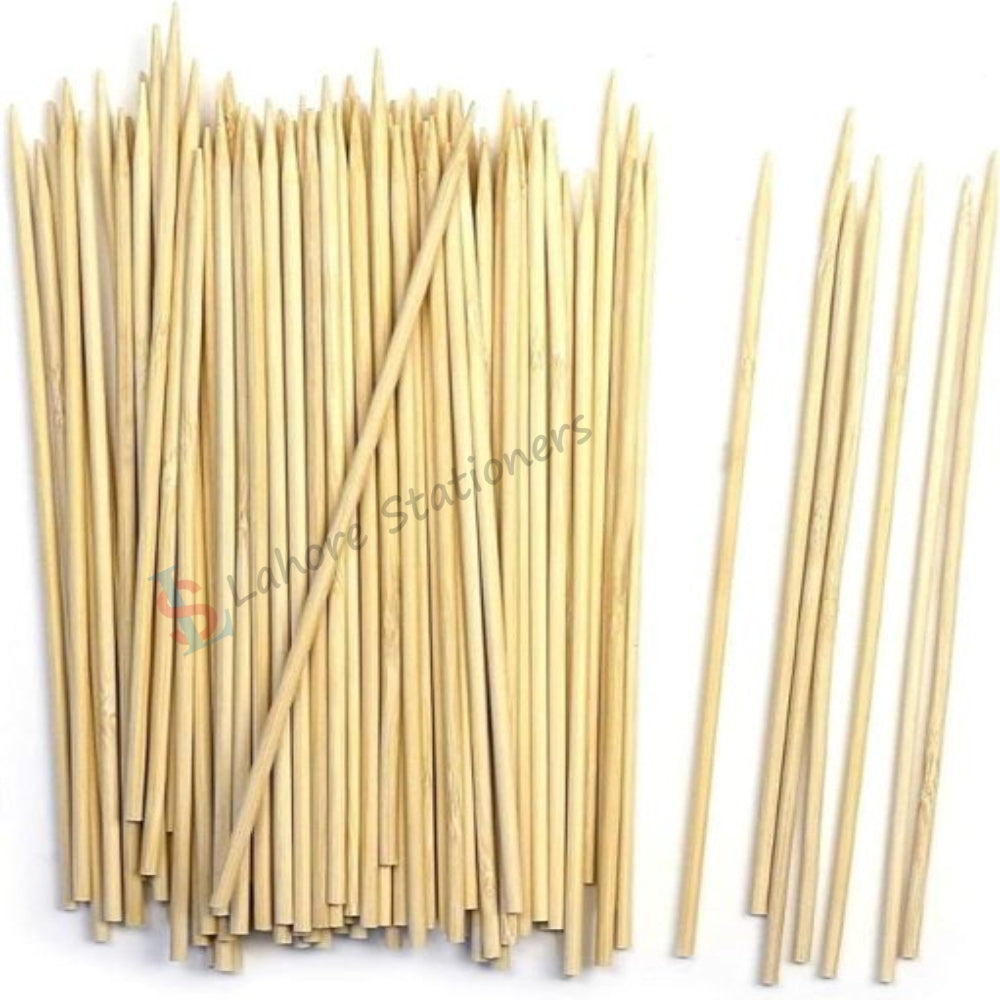 Wooden Bamboo Sticks for BBQ, Kabab Making, Craft & Decorative Work