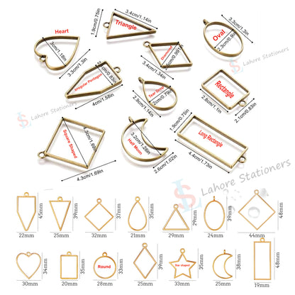 Bezel Pendant  for Resin Jewelry Metal Frame