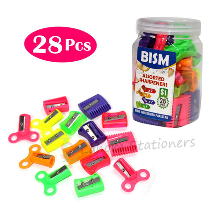Bism Assorted Sharpener 28 Pcs Jar