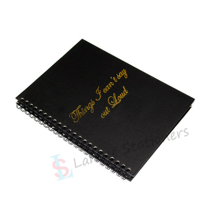 Black Drawing Art Journal Book with Black Cardboard Hardcover Paper 200 Gm Size 6.5×8.5 inch,25 Page Subject Note Pad