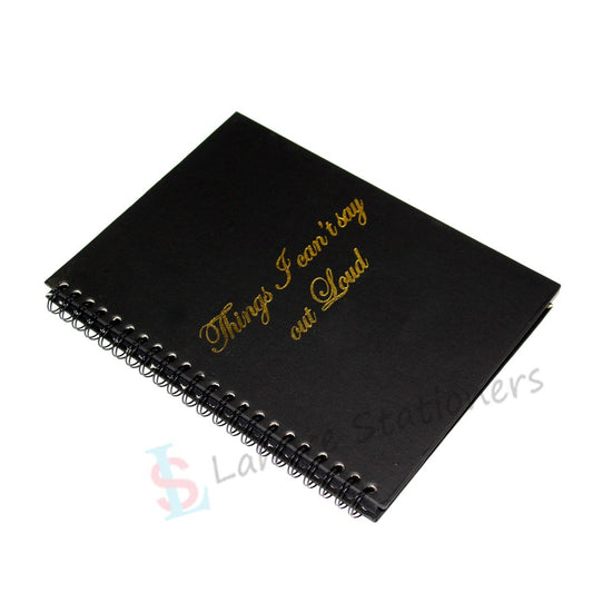 Black Drawing Art Journal Book with Black Cardboard Hardcover Paper 200 Gm Size 6.5×8.5 inch,25 Page Subject Note Pad