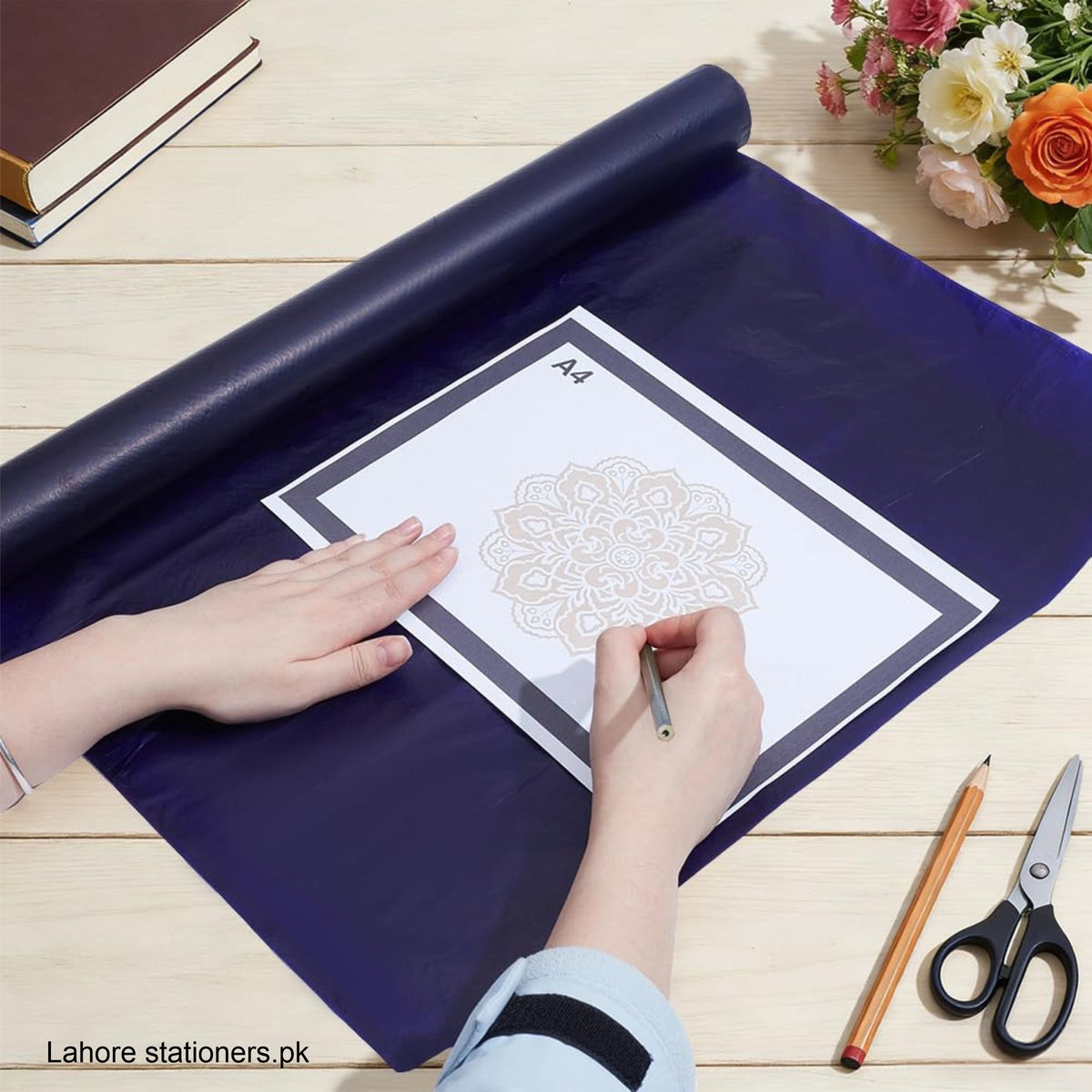 Blue Carbon Paper for Tracing 80 Sheets Pack