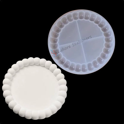 Bubble Round Tray Silicone Mold for Epoxy Resin, Concrete & Plaster