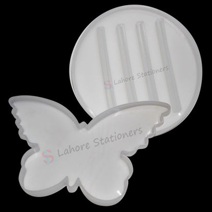 Butterfly Mold 5Pcs Coaster Silicone Resin Molds Set