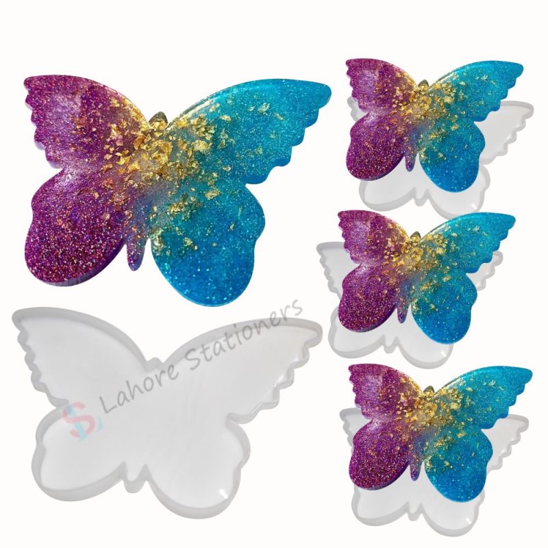 Butterfly Mold 5Pcs Coaster Silicone Resin Molds Set