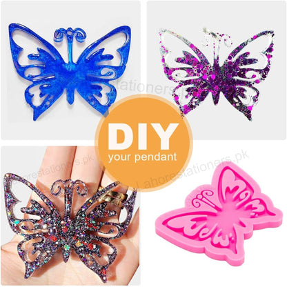 Butterfly Shape Resin Silicone Mold Epoxy Resin Keychain & Jewelry Making Mold