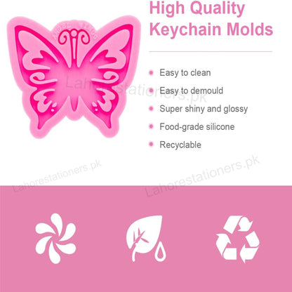 Butterfly Shape Resin Silicone Mold Epoxy Resin Keychain & Jewelry Making Mold