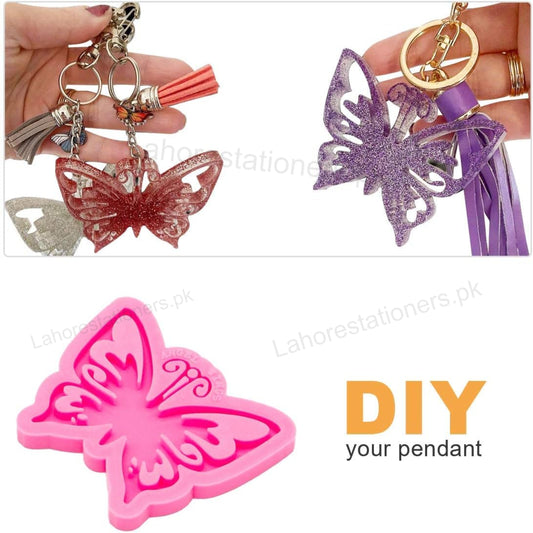 Butterfly Shape Resin Silicone Mold Epoxy Resin Keychain & Jewelry Making Mold