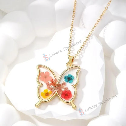 Butterfly Shaped Pendant Bezel Metal Frame Mold for DIY Resin Jewelry Making