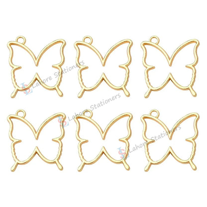 Butterfly Shaped Pendant Bezel Metal Frame Mold for DIY Resin Jewelry Making