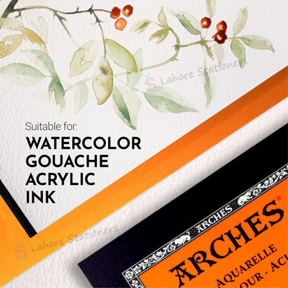 Canson Arches Rough Grain Watercolor Pad 12 Sheets 300 gsm Paper