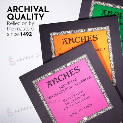 Canson Arches Rough Grain Watercolor Pad 12 Sheets 300 gsm Paper