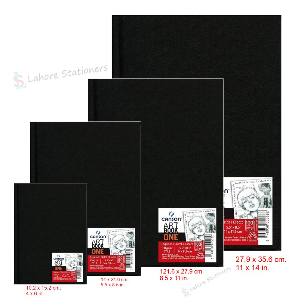 Canson Art Book One Sketching Drawing Pad with Tranchefile Drawing Paper 100 Sheets 100grm