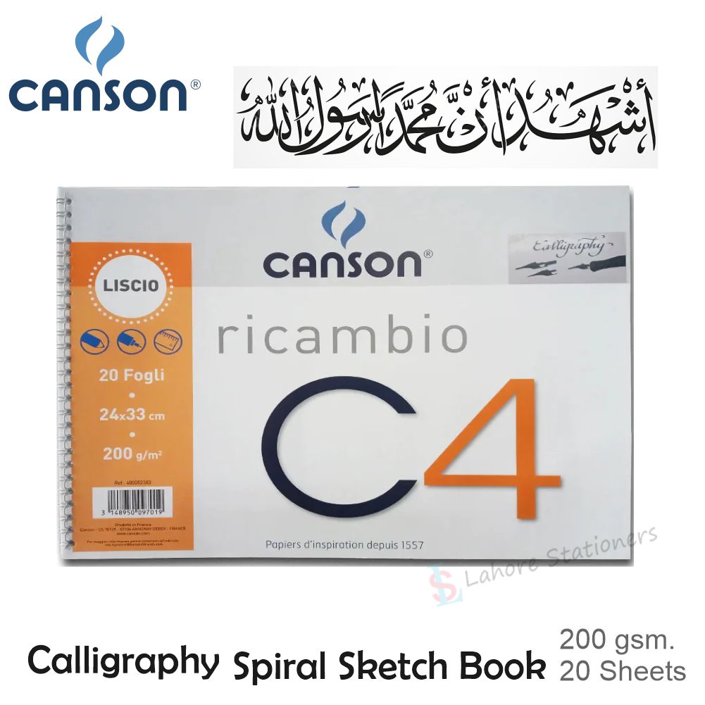Canson Calligraphy Sketching Spiral Pad