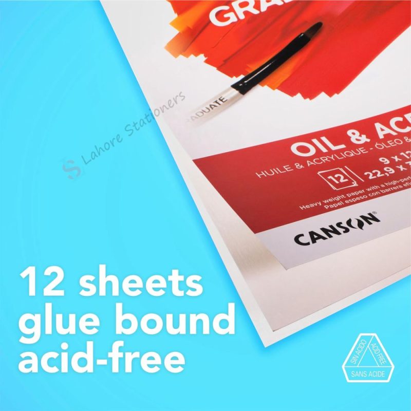 Canson Graduate Oil and Acrylic Pad A5 290Gsm 20 sheets