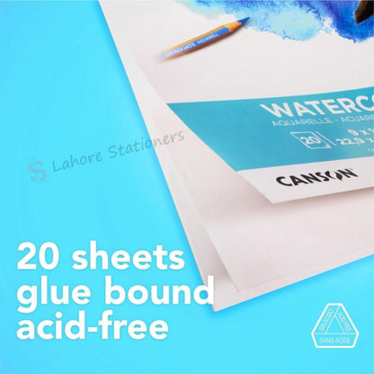 Canson Graduate Watercolor Pad 20 Sheets 250 gsm Paper