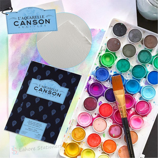 Canson Heritage Water Colour Pad Rough 300 gsm 12 Sheets