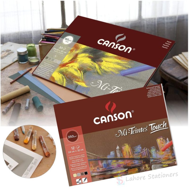 Canson Mi Teintes Touch Drawing Pad 350 gsm Paper 12 Sheets Top Quality Sketching Drawing Pad