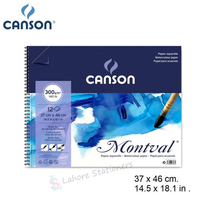 Canson Montval Watercolor Drawing Pad 300 gsm 12 Sheets High Quality Paper
