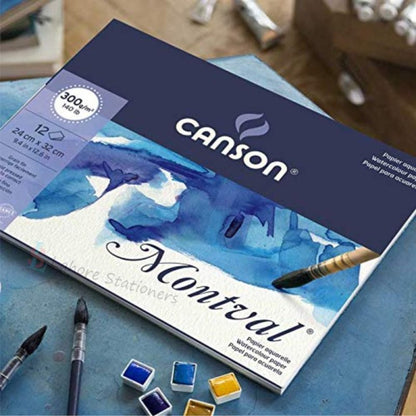 Canson Montval Watercolor Drawing Pad 300 gsm 12 Sheets High Quality Paper