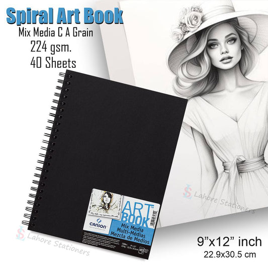 Canson Sketching Drawing Spiral Art Book Mix Media C A Grain