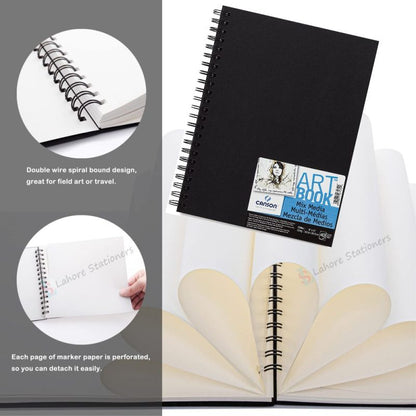 Canson Sketching Drawing Spiral Art Book Mix Media C A Grain