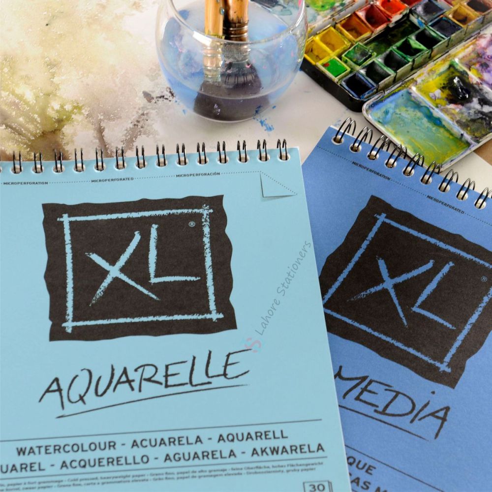 Canson XL Mix Media Spiral Sketchbooks Ideal for Acrylic Watercolor Pastel Pencil