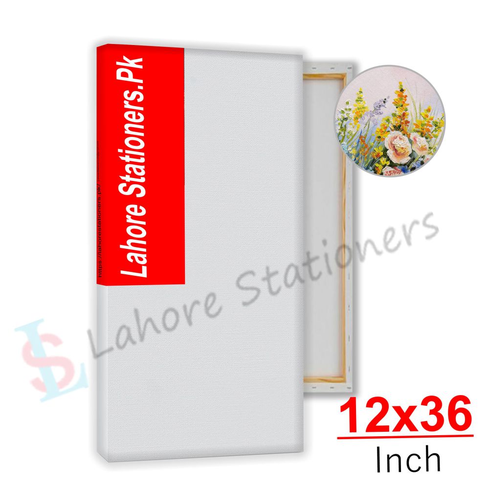 Canvas Board 12x36 Inches Rectangular Artist Canvas